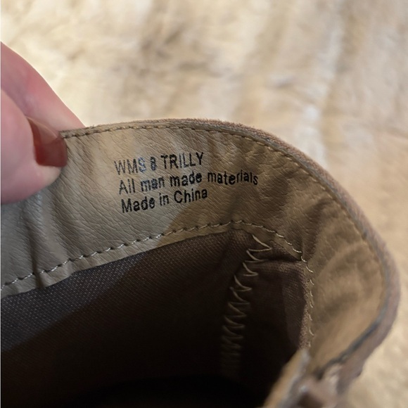 Women's Brown Suede Ankle Boots - Picture 6 of 8